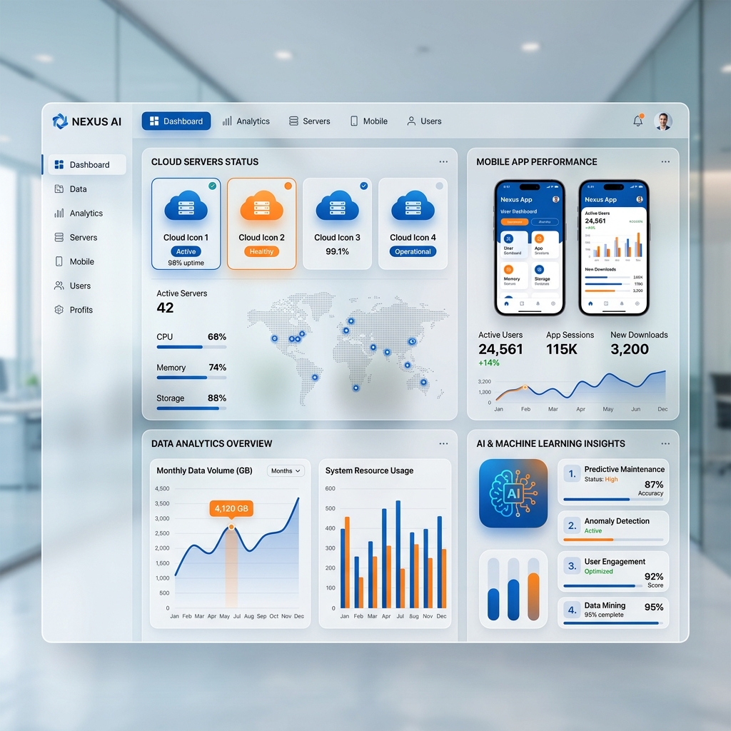 Elmuaz Technologies LTD Digital Solutions Dashboard